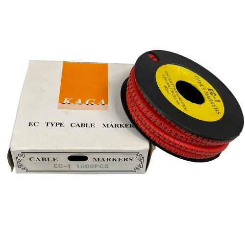 Cable "2" Marker Red 2.6mm to 4.2mm 1000pcs per Roll EC-1