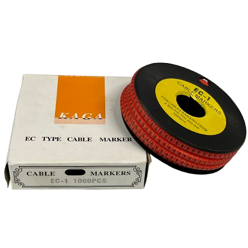 Cable "5" Marker Red 2.6mm to 4.2mm 1000pcs per Roll EC-1