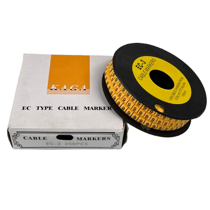 Cable (9) Marker 5.0mm to 7.2mm EC-3 Yellow, 350PCS