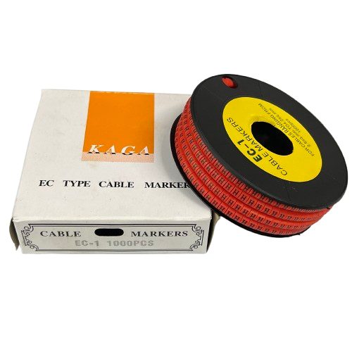 Cable "H" Marker Red 2.6mm to 4.2mm 1000pcs per Roll EC-1