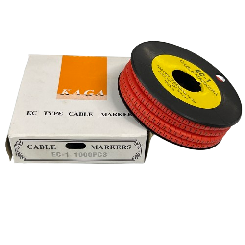 Cable "I" Marker Red 2.6mm to 4.2mm per Roll EC-1, 1000PCS