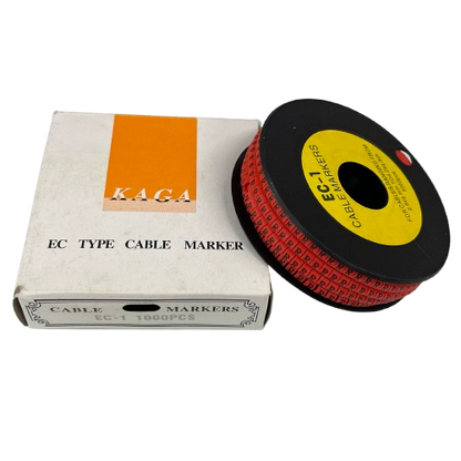 Cable (R) Marker Red 2.6mm to 4.2mm 1000pcs per Roll EC-1