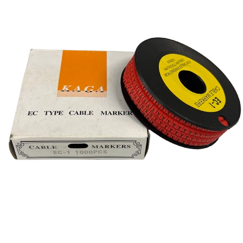 Cable (X) Marker Red 2.6mm to 4.2mm 1000pcs per Roll EC-1