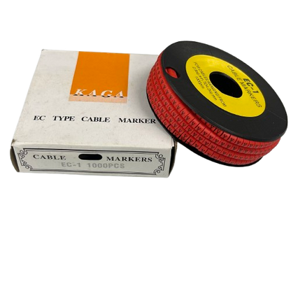Cable (Y) Marker Red 2.6mm to 4.2mm 1000pcs per Roll EC-1