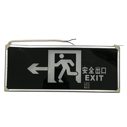 Exit Sign LED 3W 220V Green Glass Single Face CA-BLZD-1LR0E I (O)SF