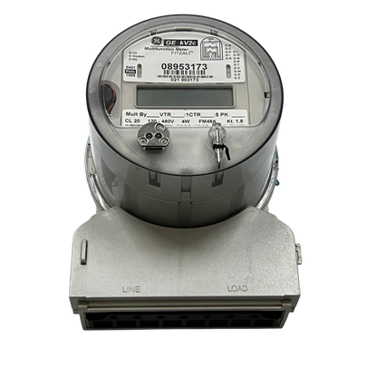 GE & Aclara KV2C FM48A KWH Electric Meter CT Rated 3 Phase 4 Wire 120V- 480VAC