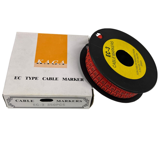Grippes (0) Cable Marker Red 5.0mm to 7.2mm 350pcs