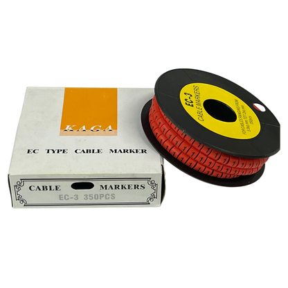 Grippes (1) Cable Marker Red 5.0mm to 7.2mm 350pcs