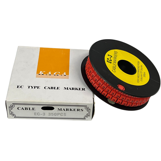 Grippes (2) Cable Marker Red 5.0mm to 7.2mm 350pcs