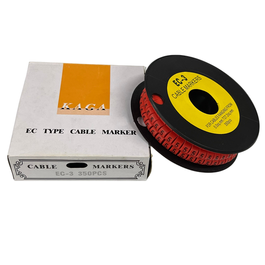 Grippes (5) Cable Marker Red 5.0mm to 7.2mm 350pcs
