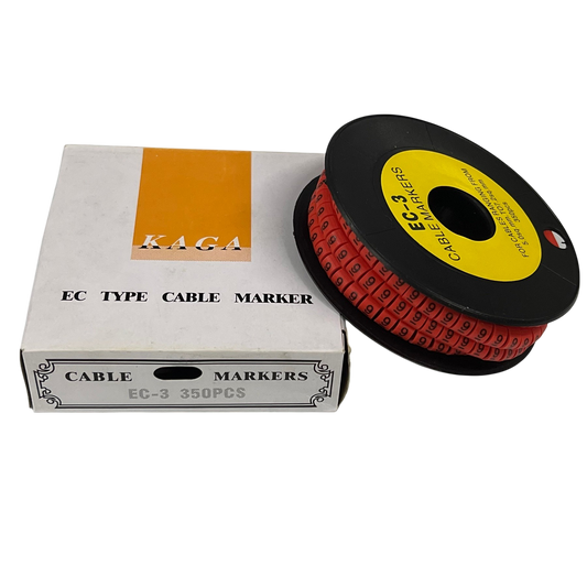 Grippes (9) Cable Marker Red 5.0mm to 7.2mm 350pcs