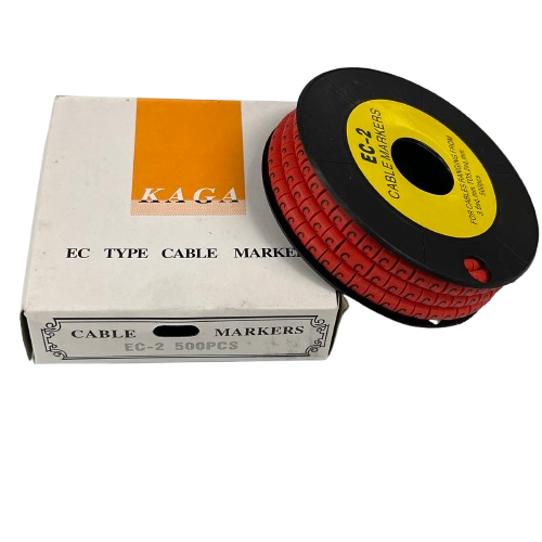 Grippes (C) Cable Marker 3.6mm to 5.2mm 500pcs per Roll Red