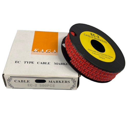 Grippes (F) Cable Marker 3.6mm to 5.2mm 500pcs per Roll Red