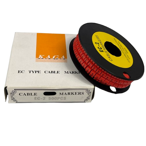Grippes (I) Cable Marker 3.6mm to 5.2mm 500pcs per Roll Red