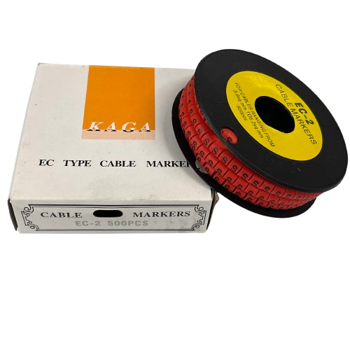 Grippes (S) Cable Marker 3.6mm to 5.2mm 500pcs per Roll Red