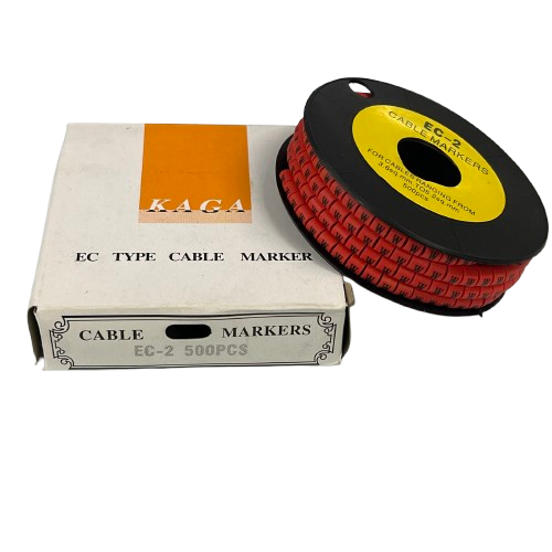 Grippes (W) Cable Marker 3.6mm to 5.2mm 500pcs per Roll Red