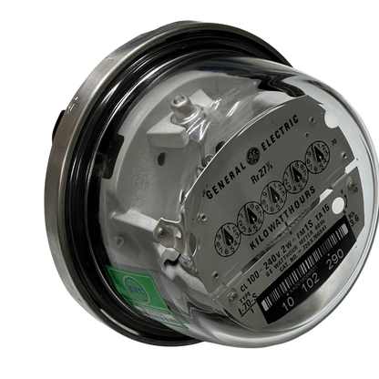 GE I-70-S KWH Meter Analog Type 2 Wire CL100 I70S 4 Jaws