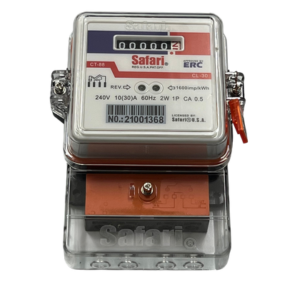 Safari Electric Sub Meter, KWH Single Phase Electric Meter CT88