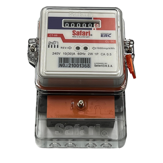 Safari Electric Sub Meter, KWH Single Phase Electric Meter CT88