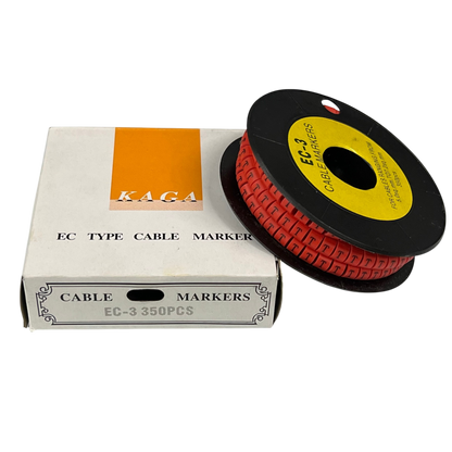 Grippes (T) Cable Marker Red 5.0mm to 7.2mm 350pcs