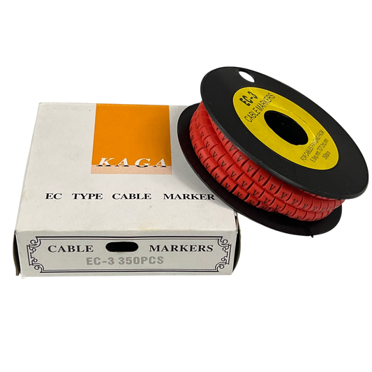 Grippes (V) Cable Marker Red 5.0mm to 7.2mm 350pcs