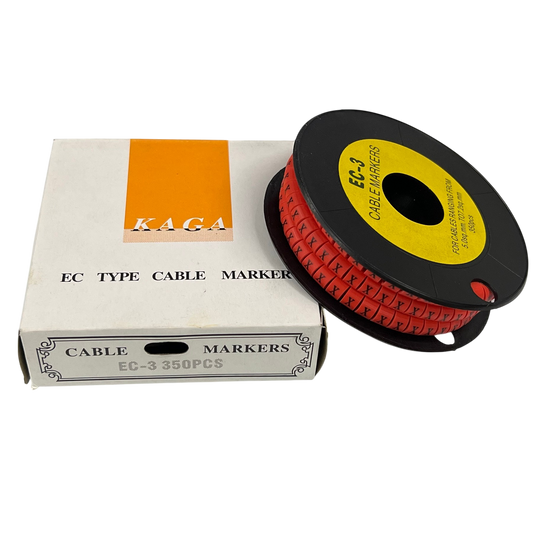 Grippes (X) Cable Marker Red 5.0mm to 7.2mm 350pcs