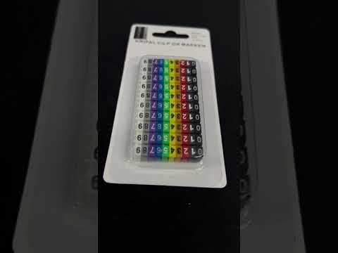 Cable Marker Clip On 0-9 Assorted Color 2.5MM