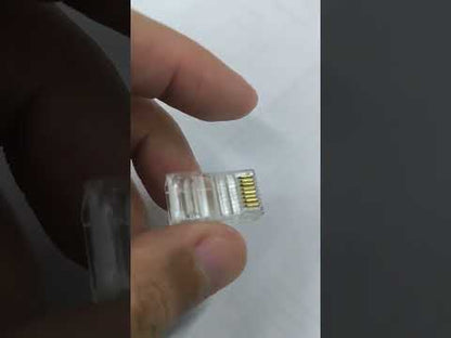 Comscope_AMPCAT_5e_Connector_Plug_Plastic_Metal_Shielded_Connector_Plastic_Pass_Through_Metal_Pass_Through_100pcs_RJ45_Connector_CAT5E_I_Electx_Electrical_Supply