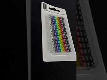 Cable Marker Clip On 0-9 Assorted Color 1.5MM   KCM-1.5MM
