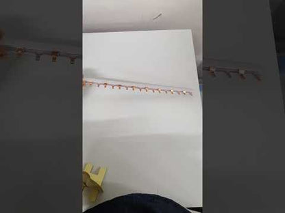 HIMEL Bus Bar 2 Pole 2P  for 2 Pole Miniature Breaker 2-Pole MCB (8 pcs) 16Pins - HBBT2P63A15P(16P)