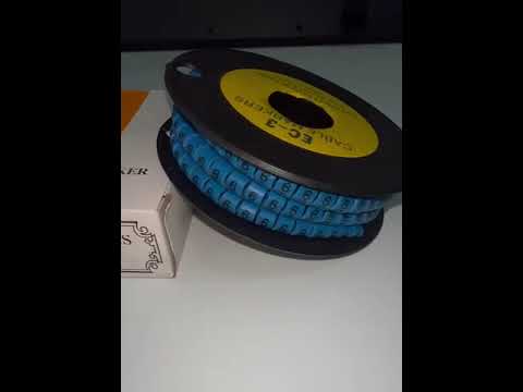 Grippes (6) Cable Marker 5.0mm to 7.2mm (350pcs) Blue