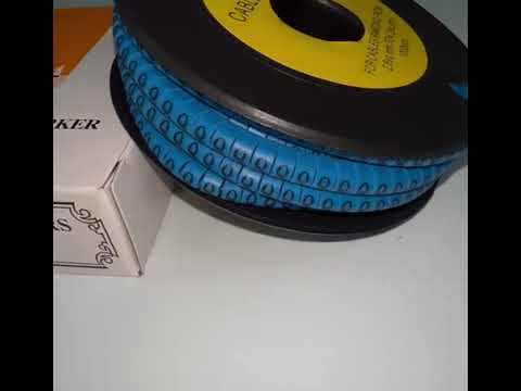 Cable (Q) Marker 2.6mm to 4.2mm 1000pcs Blue EC-1B