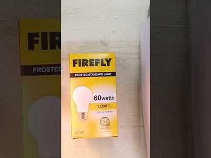 Firefly 60W Incandescent Bulb Warm White 220V E27 Frosted Standard Lamp FINS60/F
