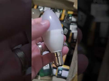 Glolux 5.5W LED Candle Bulb B15 Socket Warm White 3000K 470 Lumens Non- Dimmable