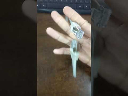 China Cat 6a UTP Patch Cord Cable 4 Pairs Gray 0.5 Meter