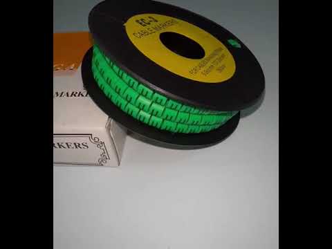 Cable (V) Marker 5.0mm to 7.2mm EC-3G 350pcs Green