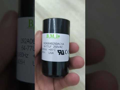 BMI Motor Capacitor 64-77 UF 250V AC, Starting Capacitor 64-77MFD 250V