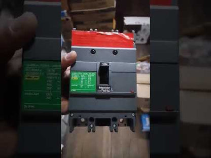Schneider 125A 2 Pole Single Phase MCCB Industrial Circuit Breaker 36KAIC 220V Easy Pact EZC250H2125