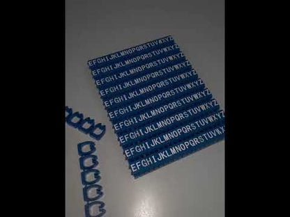 Cable Marker Clip On Type AZ 5.5-7.5mm Blue 260PC