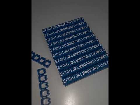 Cable Marker Clip On Type AZ 5.5-7.5mm Blue 260PC