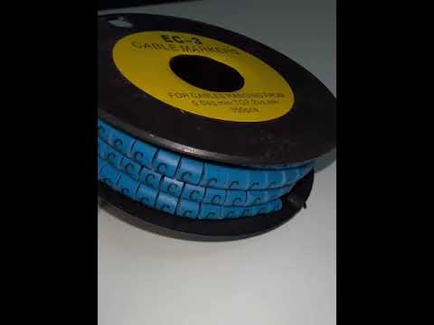 Grippes (C) Cable Marker 5.0mm to 7.2mm (350pcs) Blue