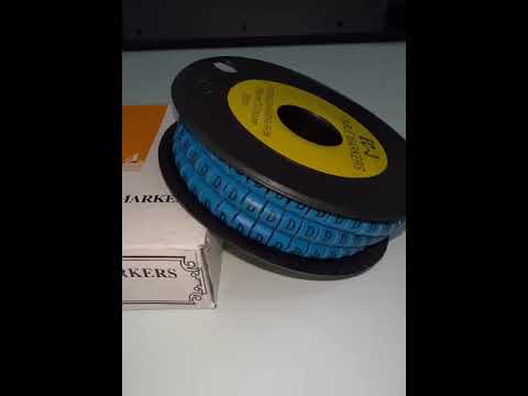 Grippes (D) Cable Marker 5.0mm to 7.2mm  (350pcs) Blue