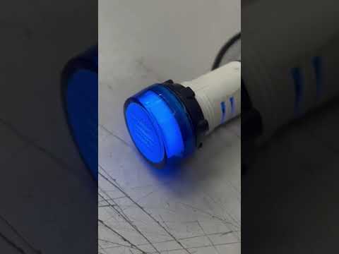 Sassin LED Indicator Lamp 22mm 220V AC, Pilot Lamp BLUE 22mm 220V