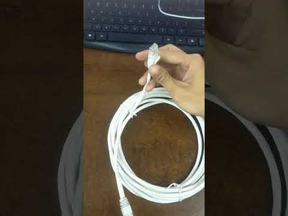 Grippes Cat 6 UTP Patch Cord Cable 24AWG 4Pairs 6 Meters White