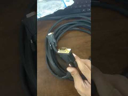 DVI Cable Male to Male Durable and Reliable Video Cable 5 Meters Black