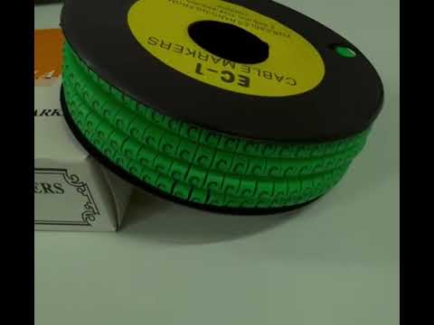 Cable "C"Marker EC-1 Green 2.6mm to 4.2mm 1000pcs 1 Roll   EC-1G(C)