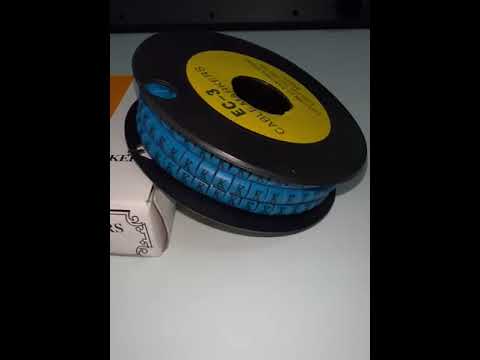 Grippes (K) Cable Marker 5.0mm to 7.2mm (350pcs) Blue