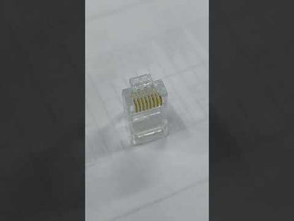 AMP_CAT6_UTP_Connector_Plug_Plastic_Metal_Shielded_Connector_Plastic_Pass_Through_Metal_Pass_Through_100PCS_RJ45_Connector_AMPCAT6_I_Electx_Electrical_Supply
