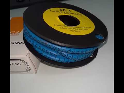Cable "G" Marker 2.6mm to 4.2mm Blue EC-1B, 1000PCS
