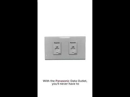 Panasonic 2 Gang Data Outlet CAT6 with Plate WEG24886 x 2pcs / WEG6802W-1